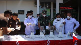 Kejari Bukittinggi Musnahkan Barang Bukti Narkotika