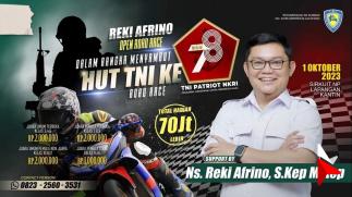 Reki Afrino Open Road Race Menyambut HUT TNI Ke-78 Memakan...